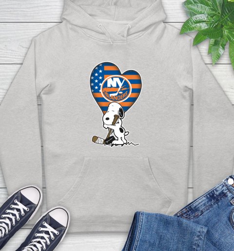 New York Islanders NHL Hockey The Peanuts Movie Adorable Snoopy Hoodie