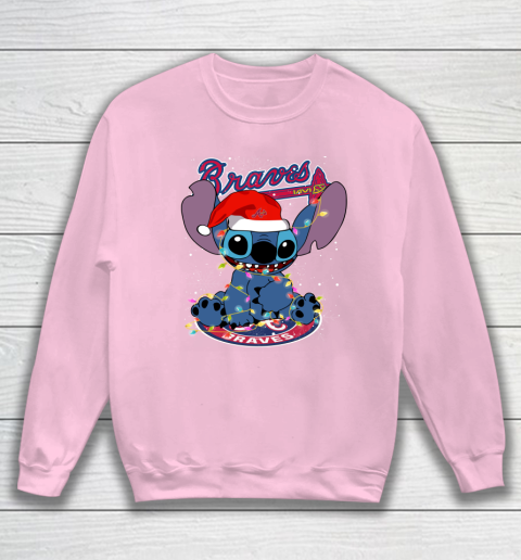 Atlanta Braves MLB noel stitch Baseball Christmas Sweatshirt 5