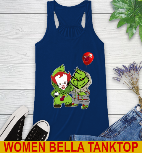 Miami Heat Baby Pennywise Grinch Christmas NBA Basketball Racerback Tank 9