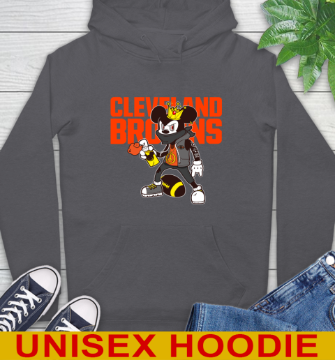 Cleveland Browns NFL Football Mickey Peace Sign Sports Hoodie 7