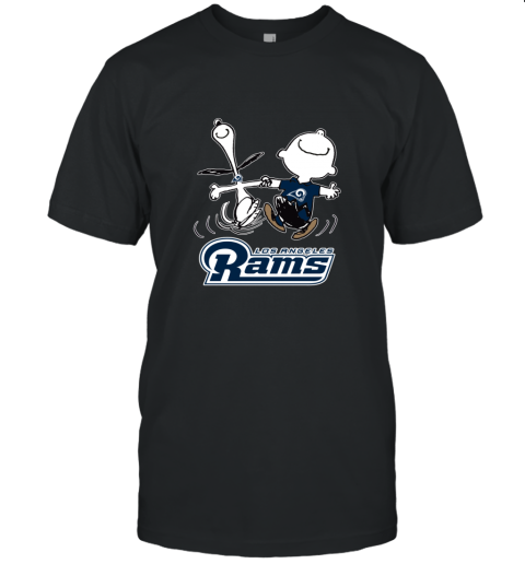 Snoopy And Charlie Brown Happy Los Angeles Rams