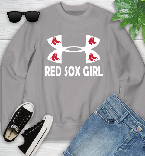 MLB Boston Red Sox Under Armour Baseball Sports Youth Sweatshirt 3