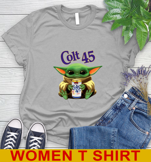 Star Wars Baby Yoda Hugs Colt 45 Beer Shirt 93