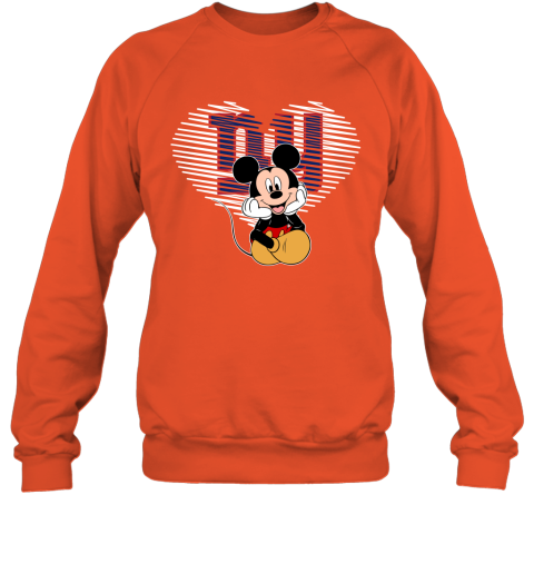 NFL New York Giants The Heart Mickey Mouse Disney Football T Shirt FH6ytFA2ZYZ sweatshirt 35 95 151514 front orange