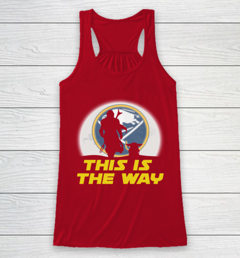 Buffalo Sabres NHL Ice Hockey Star Wars Yoda And Mandalorian This Is The Way Racerback Tank 4