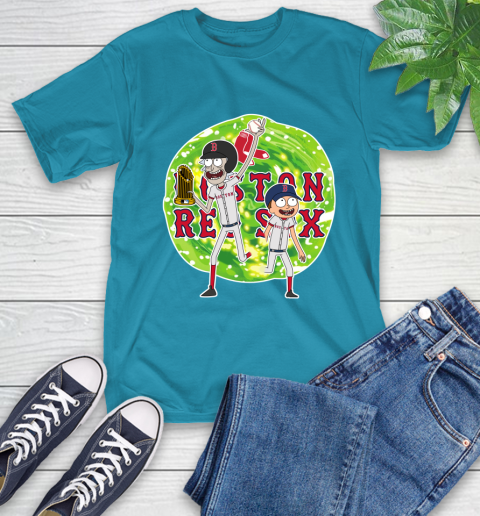 MLB Boston Red Sox Rick And Morty Commissioner's Trophy Baseball Sports T-Shirt 8
