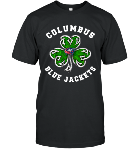 NHL Columbus Blue Jackets Three Leaf Clover St Patrick's Day Hockey Sports