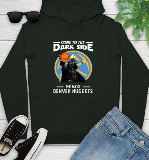 NBA Come To The Dark Side We Have Denver Nuggets Star Wars Darth Vader Basketball Youth Hoodie 14