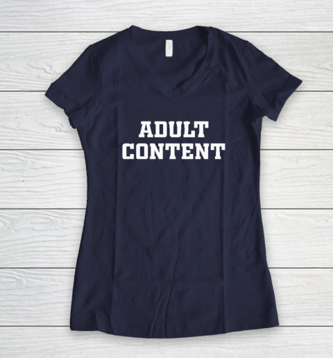 Pedro Pascal Adult Content Women's V-Neck T-Shirt 7