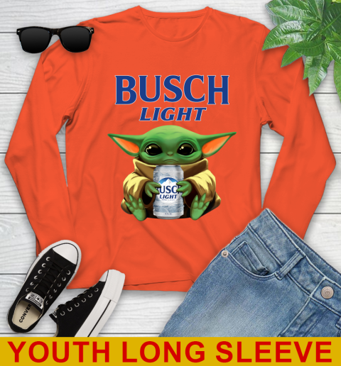 Star Wars Baby Yoda Hugs Busch Light Beer Shirt 125