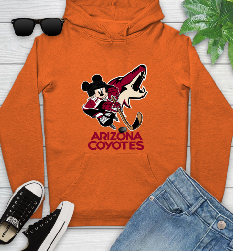 NHL Arizona Coyotes Mickey Mouse Disney Hockey T Shirt Youth Hoodie 5