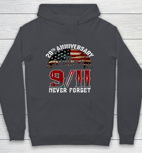 Never Forget 9 11 20th Anniversary Patriot Day 2021 Youth Hoodie 5