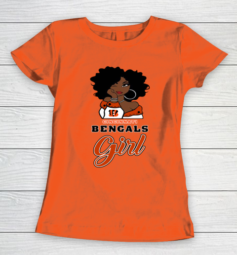 Cincinnati Bengals Girl NFL Women's T-Shirt 5