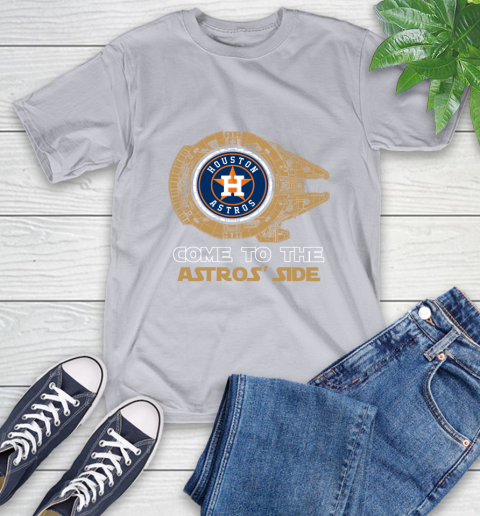 MLB Come To The Houston Astros Side Star Wars Baseball Sports T-Shirt 6