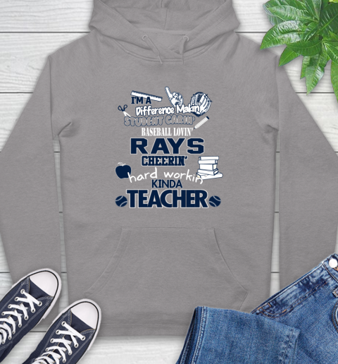 Tampa Bay Rays MLB I'm A Difference Making Student Caring Baseball Loving Kinda Teacher Hoodie 7 Tampa Bay Rays MLB I'm A Difference Making Student Caring Baseball Loving Kinda Teacher Hoodie - Image 7