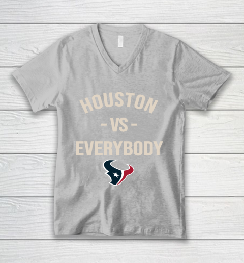 Houston Texans Vs Everybody V-Neck T-Shirt 3