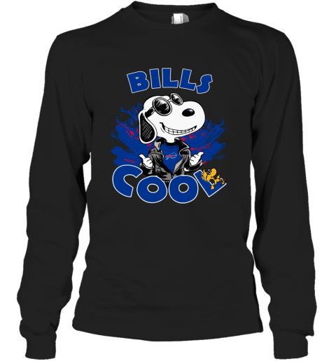 Buffalo Bills Snoopy Joe Cool We're Awesome Long Sleeve T-Shirt