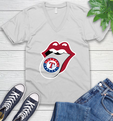 Texas Rangers MLB Baseball Lips I Root For My Team Adoring Fan 49