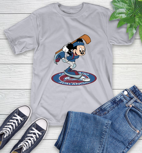 NHL Hockey Colorado Avalanche Cheerful Mickey Disney Shirt T-Shirt 6