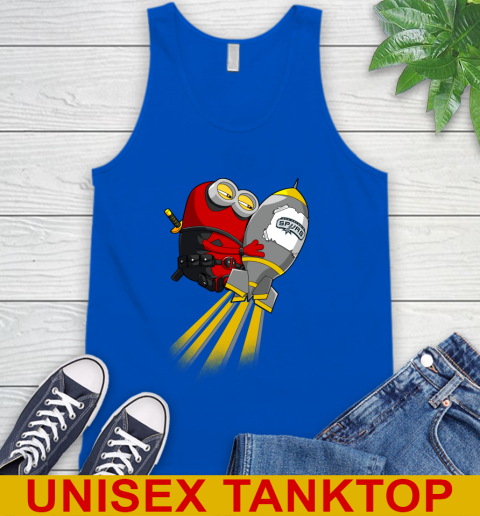 NBA Basketball San Antonio Spurs Deadpool Minion Marvel Shirt Tank Top 4