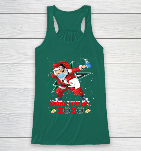 Dallas Stars Funny Santa Claus Dabbing Christmas 2020 NHL Racerback Tank 5