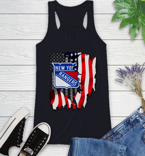 New York Rangers NHL Hockey American Flag Racerback Tank 9