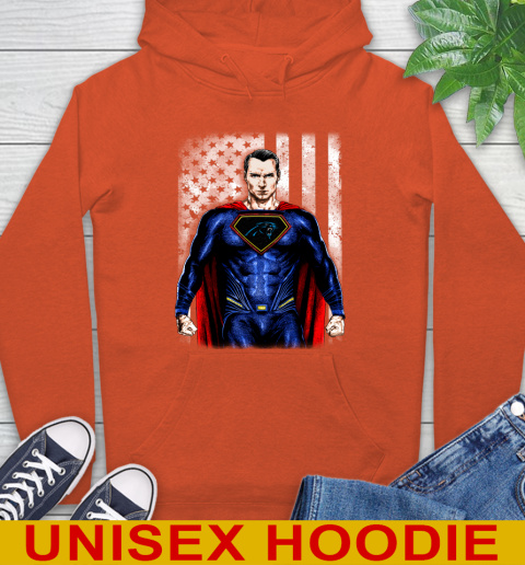 NFL Football Carolina Panthers Superman DC Shirt Hoodie Tee For Sports