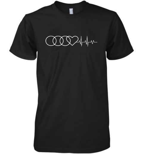 Audi In My Heartbeat Audi Car Owner Premium Men's T-Shirt