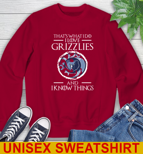 Memphis Grizzlies NBA Basketball That's What I Do I Love My Team And I Know Things Game Of Thrones 33