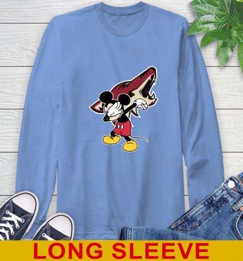 Arizona Coyotes NHL Hockey Dabbing Mickey Disney Sports Long Sleeve T-Shirt 11