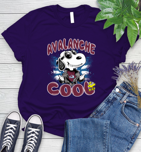 NHL Hockey Colorado Avalanche Cool Snoopy Shirt Women's T-Shirt 4