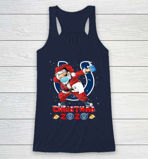 Indianapolis Colts Funny Santa Claus Dabbing Christmas 2020 NFL Racerback Tank 8