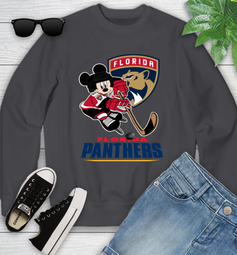 NHL Florida Panthers Mickey Mouse Disney Hockey T Shirt Youth Sweatshirt 6