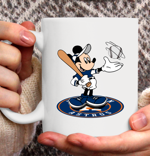 MLB Baseball Houston Astros Cheerful Mickey Disney Shirt Ceramic Mug 15oz 2