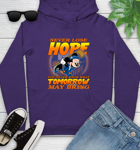 New York Islanders NHL Hockey ootball Mickey Disney Never Lose Hope Youth Hoodie 5