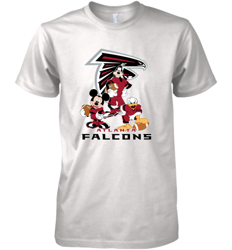 Mickey Donald Goofy The Three Atlanta Falcons Football Premium Men's T-Shirt