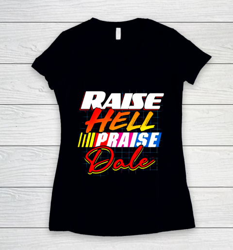 Raise Hell Praise Dale Vintage Women's V-Neck T-Shirt