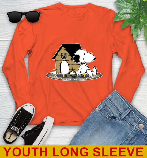 NHL Hockey Vegas Golden Knights Snoopy The Peanuts Movie Shirt Youth Long Sleeve 4