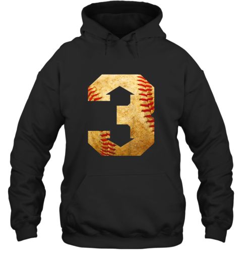 nihv three up three down baseball 3 up 3 down hoodie 23 front black
