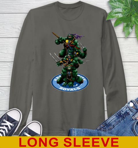 MLB Baseball Kansas City Royals Teenage Mutant Ninja Turtles Shirt Long Sleeve T-Shirt 8