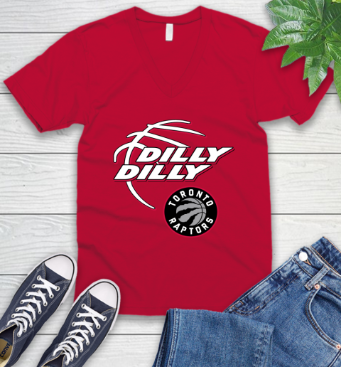 NBA Toronto Raptors Dilly Dilly Basketball Sports V-Neck T-Shirt 8