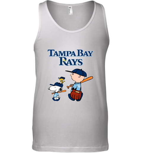 Tampa Bay Rays Let's Play Baseball Together Snoopy MLB Tank Top