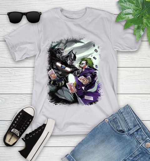 Buffalo Sabres NHL Hockey Batman Fighting Joker DC Comics Youth T-Shirt 4