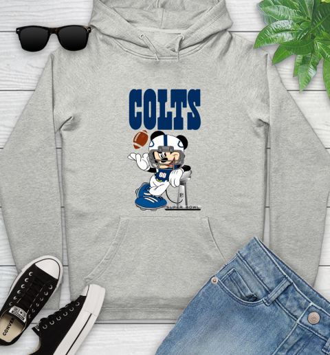 NFL Indianapolis Colts Mickey Mouse Disney Super Bowl Football T Shirt Youth Hoodie
