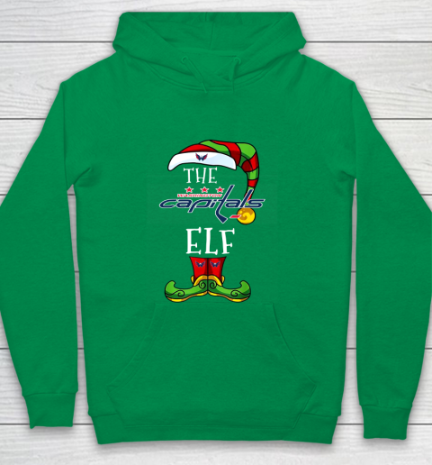 Washington Capitals Christmas ELF Funny NHL Youth Hoodie 4