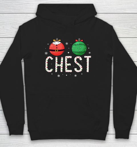 Chest Nuts Matching Funny Christmas Couples Hoodie