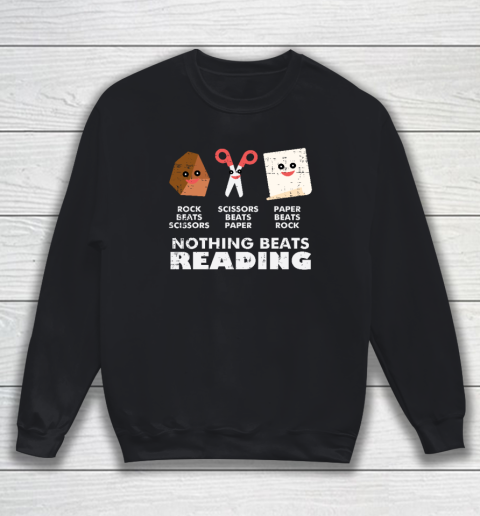 Nothing Beats Reading Book Librarian Across America Sweatshirt