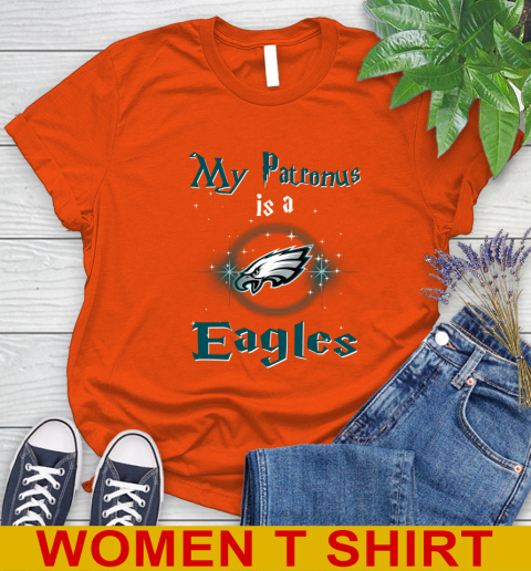 NFL Football Harry Potter My Patronus Is A Philadelphia Eagles Women's T-Shirt 3