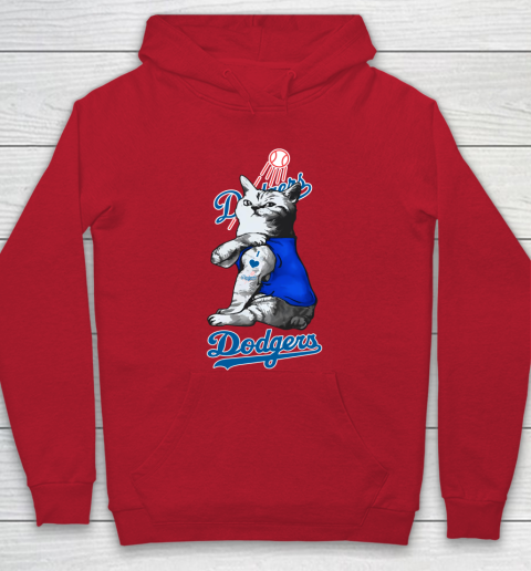 MLB Baseball My Cat Loves Los Angeles Dodgers Hoodie 7