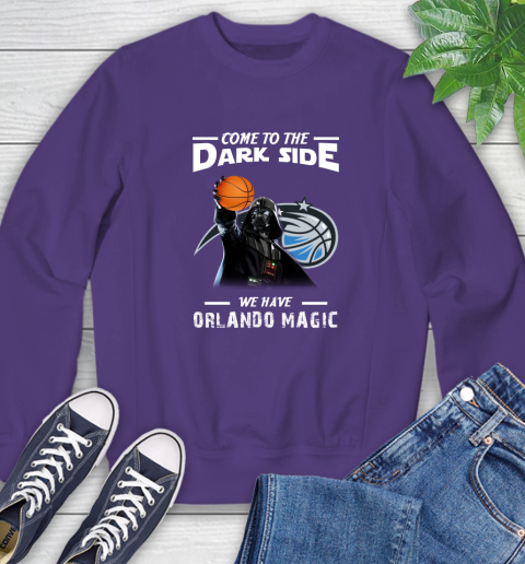 NBA Come To The Dark Side We Have Orlando Magic Star Wars Darth Vader Basketball Sweatshirt 4